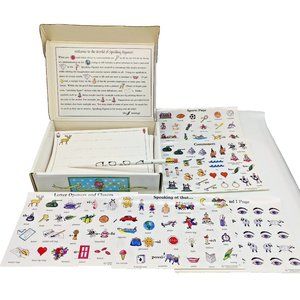 Vtg Letter Writing in Pictures Stationery Stickers Pencil 1995 Home Schooling